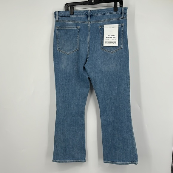 FRAME LE CROP MINI BOOT MID RISE JEANS 34 - Picture 8 of 13